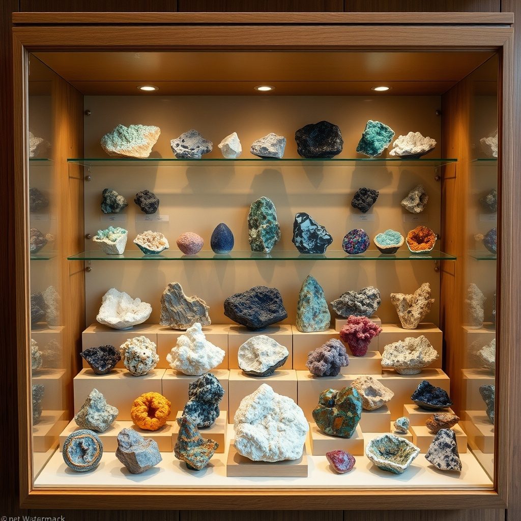 Display box with assorted mineral packs